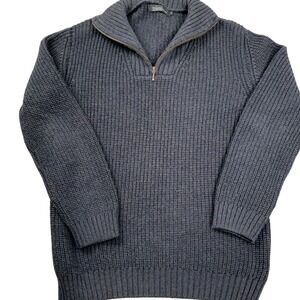 Irelandseye Dublin Sweater Men‎ XLarge Blue Gray Marled Wool Classic Ireland VTG